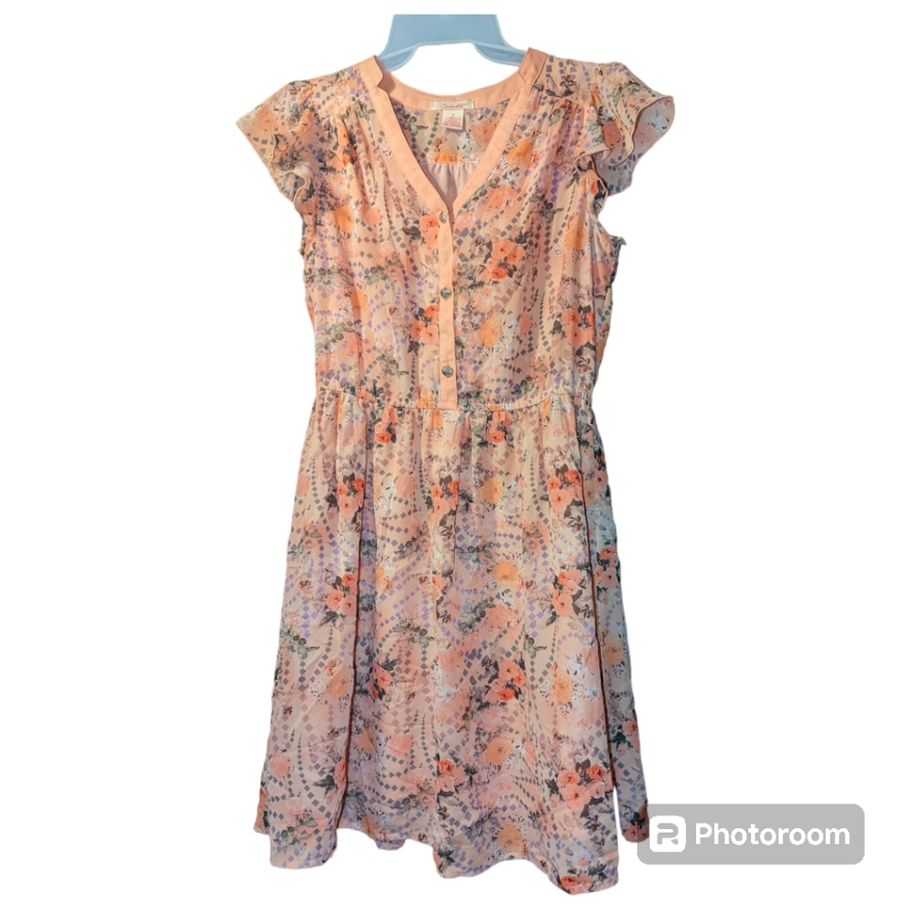 Button-up Candolite floral dress
